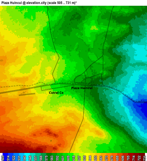 Zoom OUT 2x Plaza Huincul, Argentina elevation map