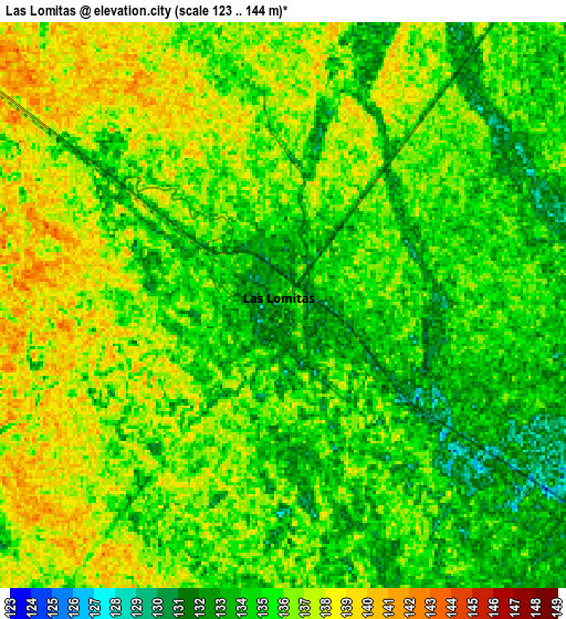 Zoom OUT 2x Las Lomitas, Argentina elevation map