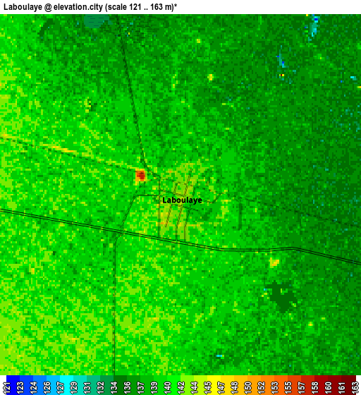 Zoom OUT 2x Laboulaye, Argentina elevation map