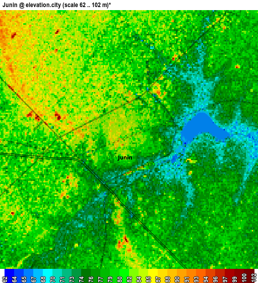 Zoom OUT 2x Junín, Argentina elevation map