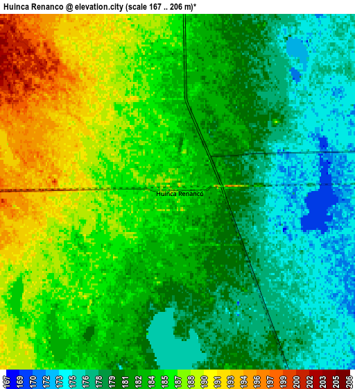 Zoom OUT 2x Huinca Renancó, Argentina elevation map