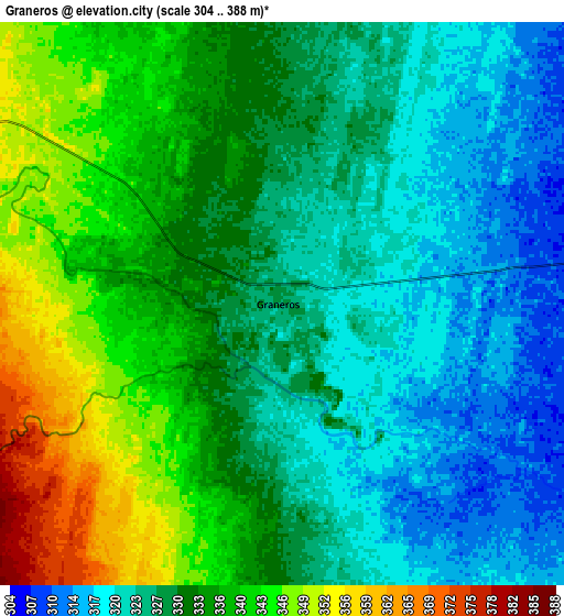Zoom OUT 2x Graneros, Argentina elevation map