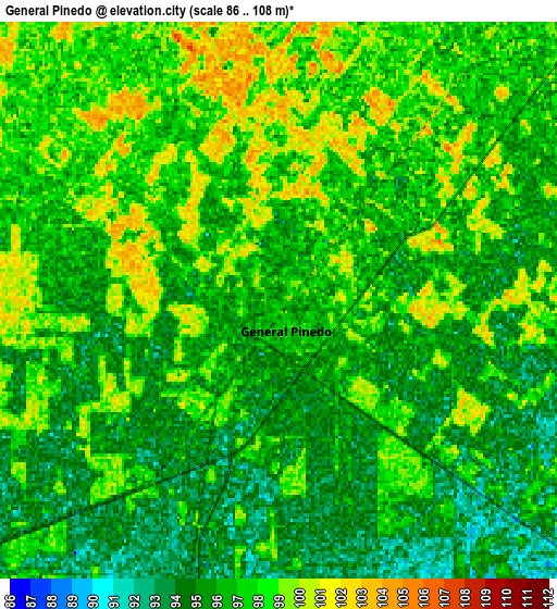 Zoom OUT 2x General Pinedo, Argentina elevation map