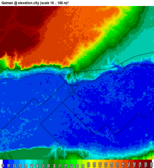 Zoom OUT 2x Gaimán, Argentina elevation map