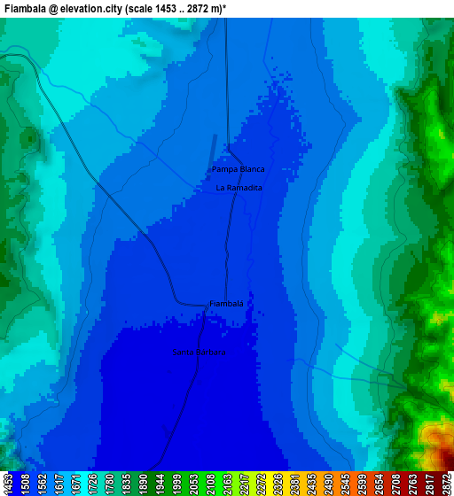 Zoom OUT 2x Fiambalá, Argentina elevation map
