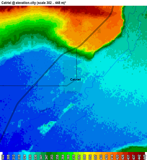 Zoom OUT 2x Catriel, Argentina elevation map