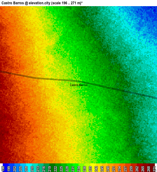 Zoom OUT 2x Castro Barros, Argentina elevation map