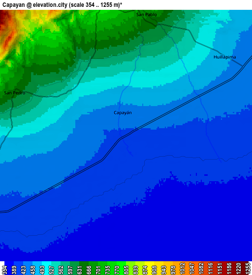 Zoom OUT 2x Capayán, Argentina elevation map