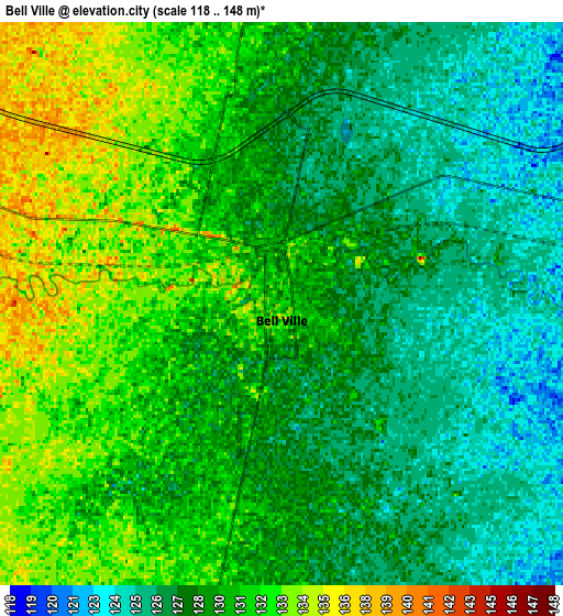 Zoom OUT 2x Bell Ville, Argentina elevation map