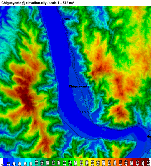 Zoom OUT 2x Chiguayante, Chile elevation map