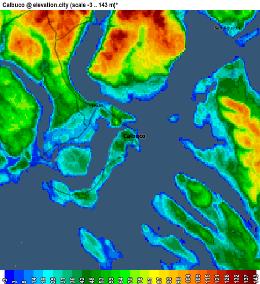 Zoom OUT 2x Calbuco, Chile elevation map