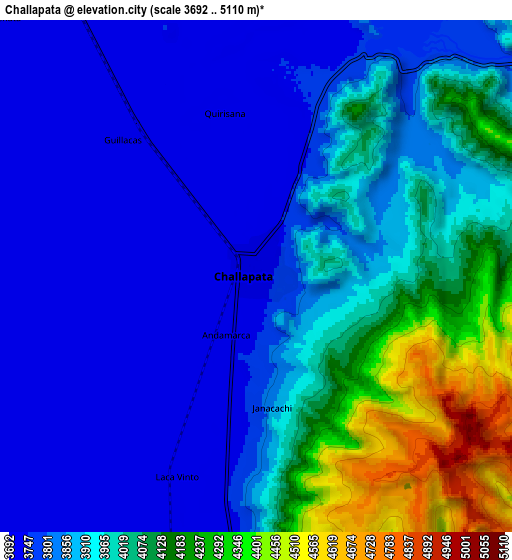 Zoom OUT 2x Challapata, Bolivia elevation map