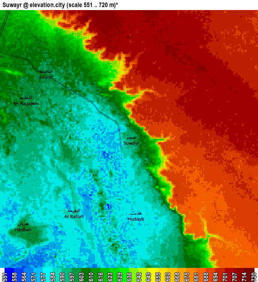 Zoom OUT 2x Şuwayr, Saudi Arabia elevation map