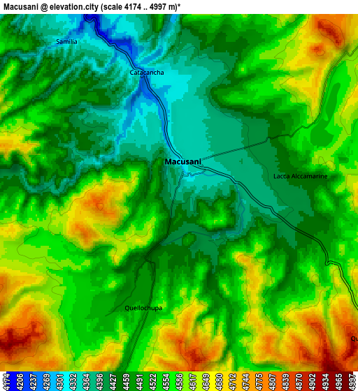Zoom OUT 2x Macusani, Peru elevation map
