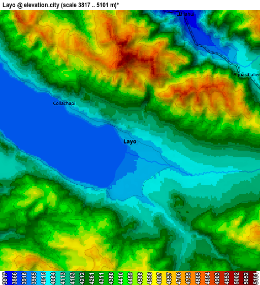 Zoom OUT 2x Layo, Peru elevation map