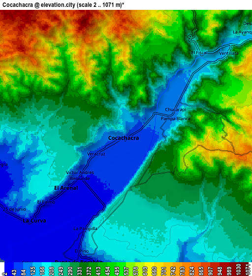 Zoom OUT 2x Cocachacra, Peru elevation map