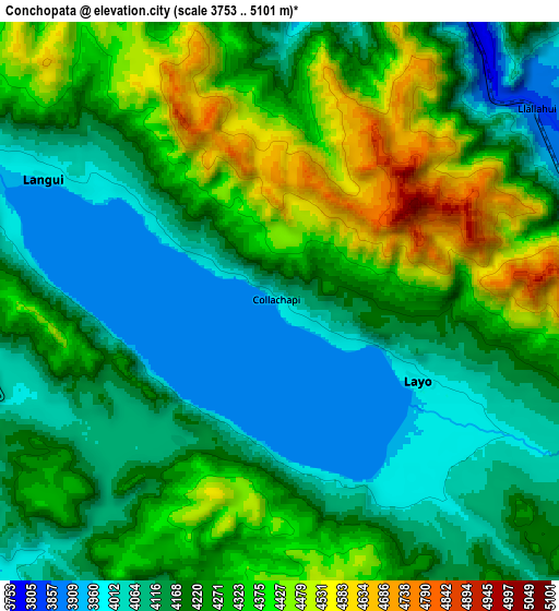 Zoom OUT 2x Conchopata, Peru elevation map