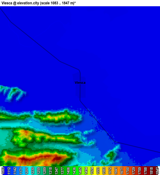 Zoom OUT 2x Viesca, Mexico elevation map