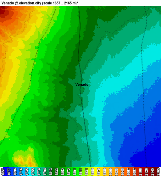 Zoom OUT 2x Venado, Mexico elevation map