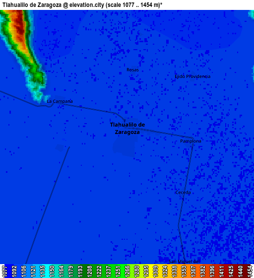 Zoom OUT 2x Tlahualilo de Zaragoza, Mexico elevation map