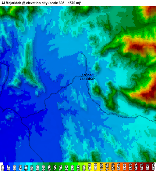 Zoom OUT 2x Al Majāridah, Saudi Arabia elevation map