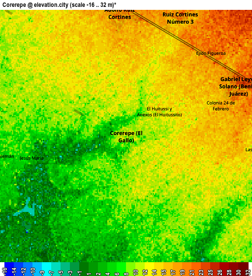 Zoom OUT 2x Corerepe, Mexico elevation map