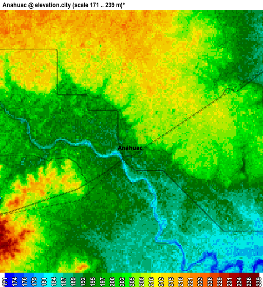 Zoom OUT 2x Anáhuac, Mexico elevation map