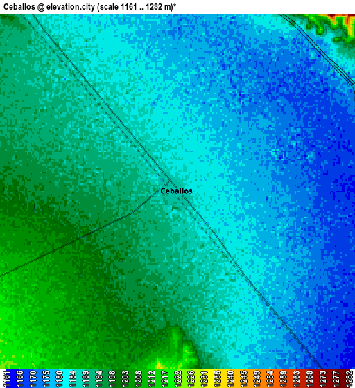 Zoom OUT 2x Ceballos, Mexico elevation map