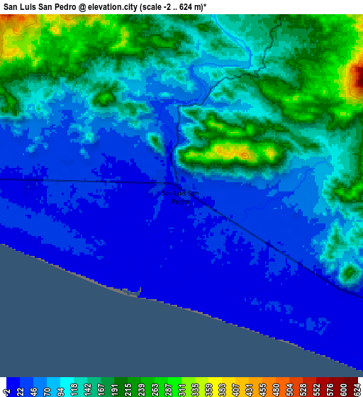 Zoom OUT 2x San Luis San Pedro, Mexico elevation map