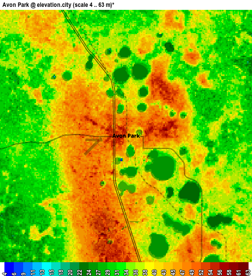 Zoom OUT 2x Avon Park, United States elevation map