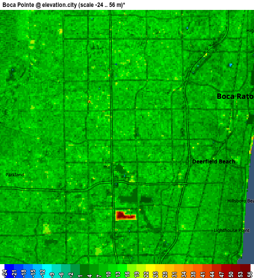 Zoom OUT 2x Boca Pointe, United States elevation map