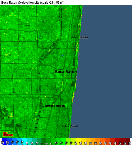 Zoom OUT 2x Boca Raton, United States elevation map