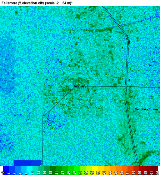 Zoom OUT 2x Fellsmere, United States elevation map