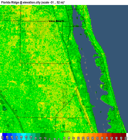 Zoom OUT 2x Florida Ridge, United States elevation map