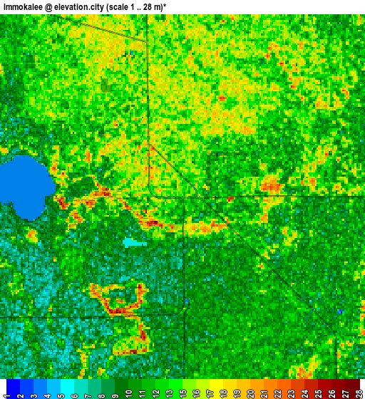 Zoom OUT 2x Immokalee, United States elevation map