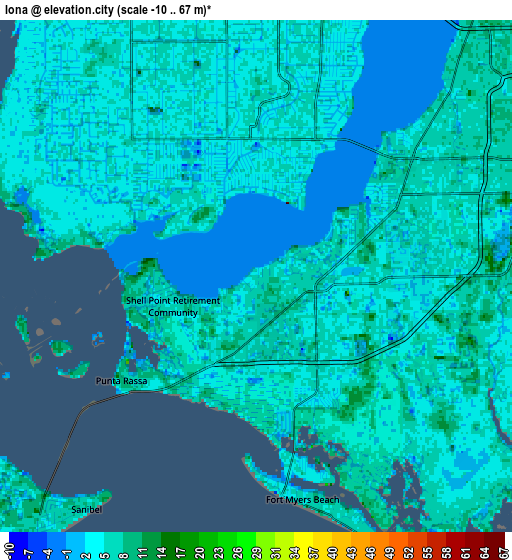 Zoom OUT 2x Iona, United States elevation map