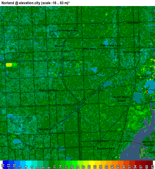 Zoom OUT 2x Norland, United States elevation map