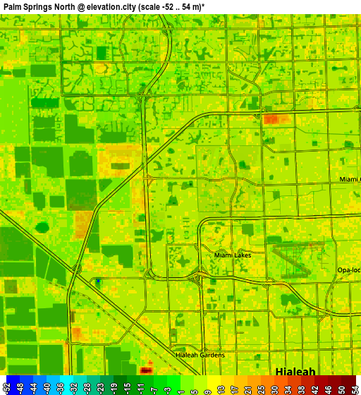 Zoom OUT 2x Palm Springs North, United States elevation map