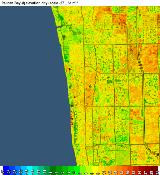 Zoom OUT 2x Pelican Bay, United States elevation map