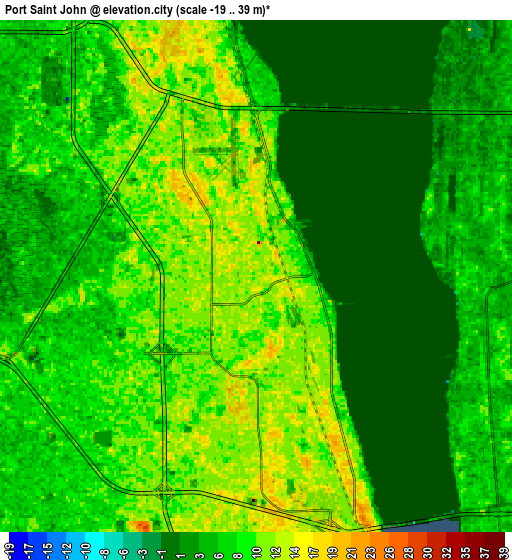 Zoom OUT 2x Port Saint John, United States elevation map