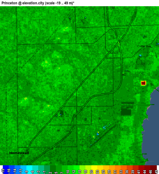 Zoom OUT 2x Princeton, United States elevation map