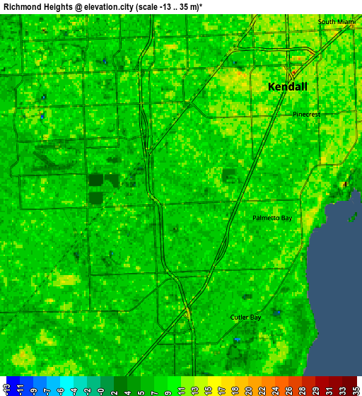 Zoom OUT 2x Richmond Heights, United States elevation map