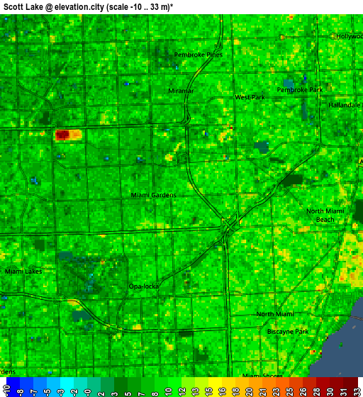 Zoom OUT 2x Scott Lake, United States elevation map