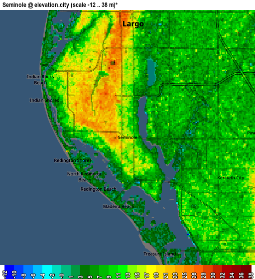 Zoom OUT 2x Seminole, United States elevation map