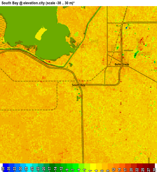 Zoom OUT 2x South Bay, United States elevation map