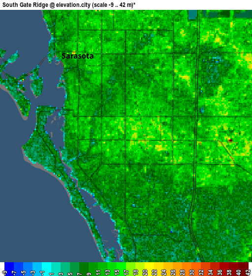 Zoom OUT 2x South Gate Ridge, United States elevation map