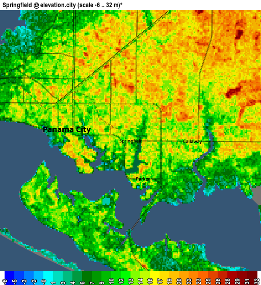 Zoom OUT 2x Springfield, United States elevation map