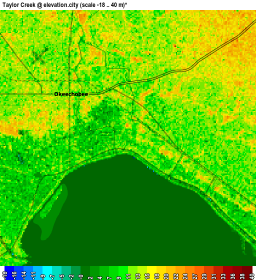 Zoom OUT 2x Taylor Creek, United States elevation map