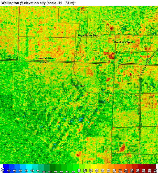 Zoom OUT 2x Wellington, United States elevation map