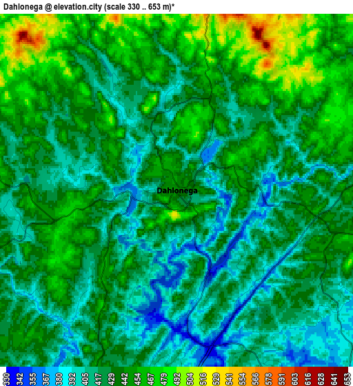 Zoom OUT 2x Dahlonega, United States elevation map